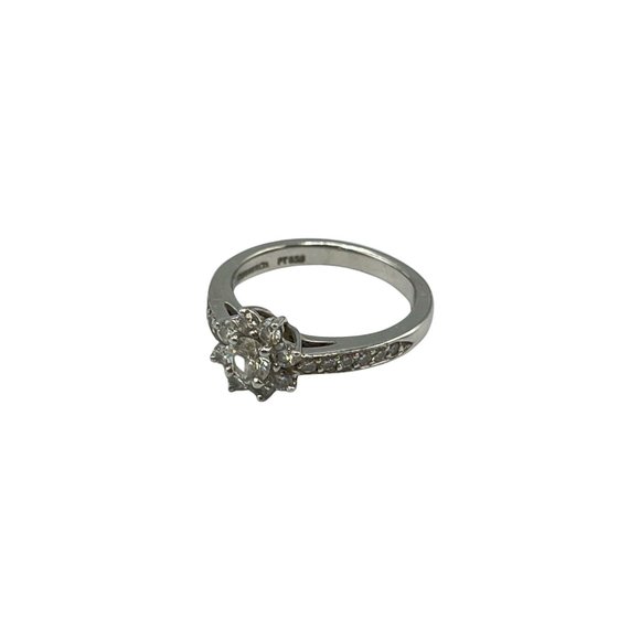 TIFFANY Jewelry - Tiffany & Co. Flora Ring, Pt950 Platinum/Diamond, Silver, Women's